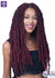 Nu Locs Distressed Butterfly Locs Interlocking Crochet Braids Bobbi Boss UK - Side on